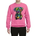thumbnail image 3 of Dean Russo Unconditional Loyalty Dog Lover Unisex Crewneck Graphic Sweatshirt, Neon Pink, X-Large, 3 of 6
