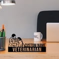 thumbnail image 2 of Handmadetneonsign Custom Veterinarian Desk Name Plate, Veterinarian Metal Nameplate For Desk, 2 of 4