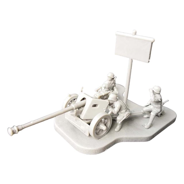 Modelo de artillería Zulema tanque 1:72 montaje 4D Pak40