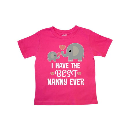 Best Nanny Ever Grandchild Gift Toddler T-Shirt (Best Outdoor Gifts For Toddlers)