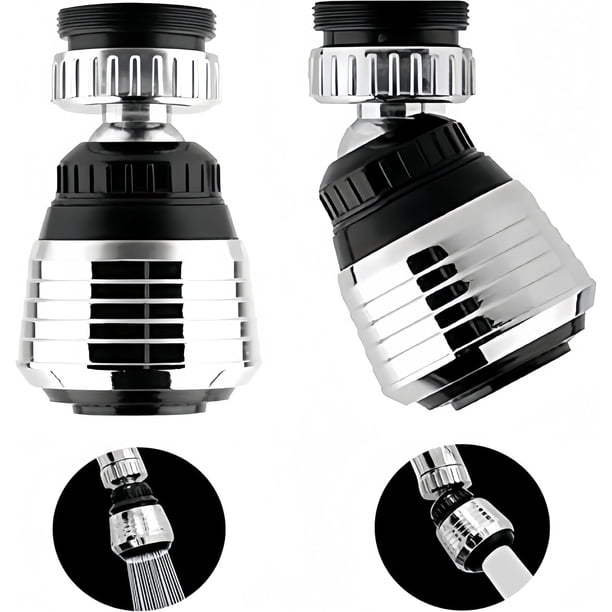 Aireador para grifo XKGD giratorio 360° de 2 piezas, ahorro de agua