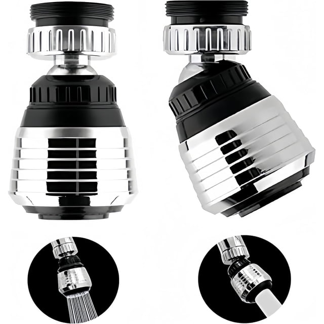 Aireador para grifo XKGD giratorio 360° de 2 piezas, ahorro de agua