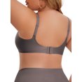 thumbnail image 3 of INSPIRE CHIC Women's Deep V Seamless Wirefree Adjustable Straps Bras Light Soft Cup Plus Size Lingerie 4XL Coffee Gray, 3 of 4