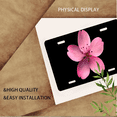 thumbnail image 3 of 1 Pcs Durable License Plate Covers & Frames, Pink Flower For Decorative Front, Waterproof For Decoration Aluminum License Plate Covers & Frames Cover For Men Women, 12" X 6", 3 of 6