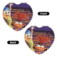 thumbnail image 2 of Qekee inside out 2 Print Compact Makeup Mirror Folding Mini Pocket Mirror Portable Hand Mirror Double-Sided 2 x 1x Magnification for Woman Girls-Heart Shape, 2 of 9