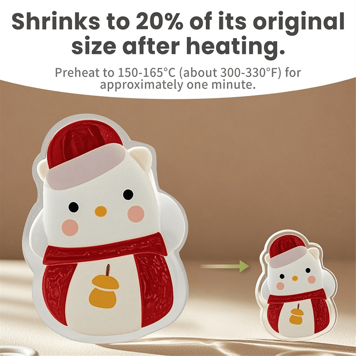 Printable Heat Shrink Sheets, Printable Shrink Plastic Sheet Films Shrink Paper for DIY Crafts, Jewelry,Keychains 15PCS