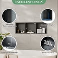 thumbnail image 3 of 12x36 Inch Stainless Steel Shower Niche, 3 Tier Waterproof & Rustproof Recessed Bathroom Shelves, No Tile Needed, Space Saving Wall Mount Organizer for Small Spaces Apartments, Black, 3 of 8