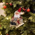 thumbnail image 2 of Vikakiooze Christmas Tree Hanging Decorations Enamel Santa Claus Doll Decoration Christmas Sled Santa Claus Doll Christmas Tree Pendant, 2 of 4