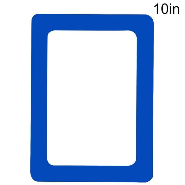 Etiqueta engomada del marco de la pared de la foto Etiqueta engomada removible del arte de la foto del marco de la foto del PVC de 2 capas para el refrigerador de la sala de estar, azul, 10 " Sweethay LF0072-19B
