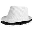 thumbnail image 3 of Avaner Fedora for Men Women Unisex Men's Women's Classic Manhattan Structured Trilby Fedora Hat, 3 of 5