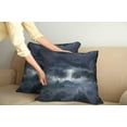 thumbnail image 3 of Ambesonne Blue Throw Pillow Cover 2 Pack, Stromy Sky over Mountains, 16", Blue, 3 of 6