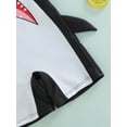 thumbnail image 6 of Toddler Baby Boy Shark One Piece Swimsuit Short Sleeve Zip Up Rash Guard Swimwear Sun Protection Bathing Suits, 6 of 7
