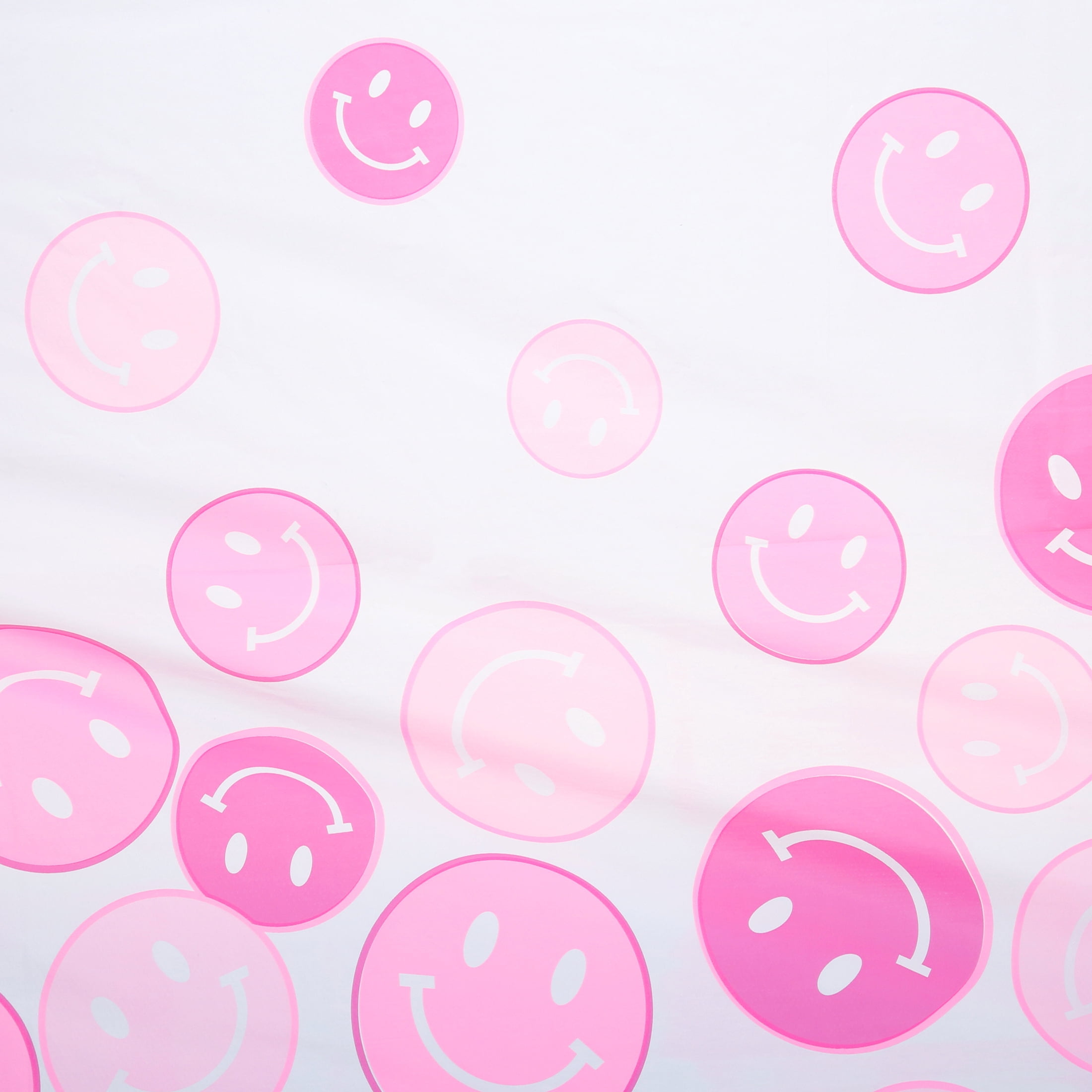 Way to Celebrate! Cheerful Pink Plastic Party Tablecloth, 84 x 54in