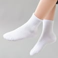 thumbnail image 3 of HAWEE 5/10/15 Pairs Kids Socks for Boys Girls 3-15 Years Toddler Crew Socks Multipack Athletic Socks, White, 3 of 8