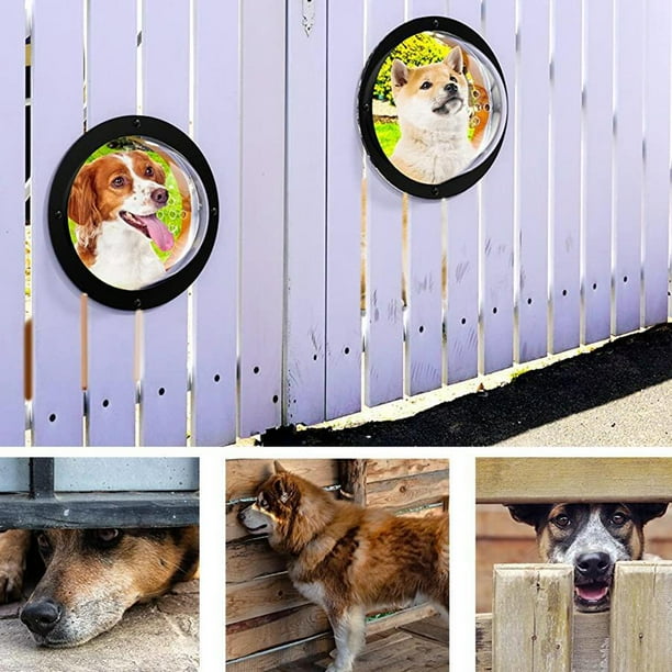 Xuanheng Window Transparent Landscape Viewer Doggie Fence Window Pet Bubble Window For Playground Yard Outdoor Dog Kennel Tree House Clear 31.6cmx