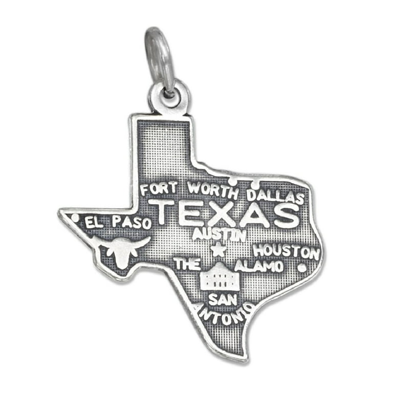 Sterling Silver Texas Charm Bracelet