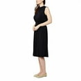 thumbnail image 4 of LEOTA Women's Sleeveless Priest Neck Tie Dress, Black XXL, 4 of 4