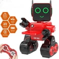 thumbnail image 1 of Juguete robot, juguete robot de control remoto para niños, robot Rc de programación inteligente, adecuado para niños de 8 años en adelante para cantar, bailar, hablar, transferir (rojo) Feliz Sencillez, 1 of 5