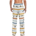 thumbnail image 2 of GZHJMY Note Stripes Pajama Pants For Men, Men's Separate Bottoms, Lounge Pants with Pockets, Christmas New Year Birthday Gifts, Medium, Christmas New Year Birthday Gifts, Medium, 2 of 7