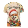 thumbnail image 2 of Merry Christmas Santa Pomeranian Scarf Twinkling Lights Xmas Holiday All Over Print 3D Shirt Unisex Merch Pom Dog Lover Gifts - 00022, 2 of 6
