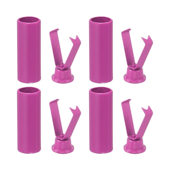 Metal Shoe Lace Tips, 4Pcs Shoelace Head, Cylindrical Tips Cord End Replacement for Shoestring (Rose)