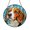 Acrylic 3.5 Inch, variant on Stained Glass Style Beagle Dog Portrait Suncatcher, Decorative Window Hanging with Gentle Hound Expression, Eye Catching Home Accent Gift