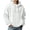 White, variant on Quarter Zip Pullover Men 2026 Fall Winter Long Sleeve Plain Waffle Knit Hooded Sweatshirt with Pockets Mens Hoodie