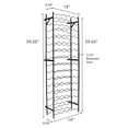 thumbnail image 4 of Sorbus Freestanding Wine Rack 15-Tier Black with Wall Mount for 75 Bottles Capacity, 4 of 8