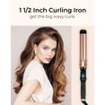 thumbnail image 4 of 1 1/2 inch Curling Iron for Long Hair,Extra Large Barrel Hair Curling Iron with Ceramic Tourmaline,Dual Voltege,11 Temps, 4 of 8
