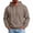 Coffee, variant on LYSMORA Men's Solid Plain Pullover Hoodie, Long Sleeve Loose Fit Casual Athletic Sweatshirt With Front Kangaroo Pocket