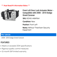 thumbnail image 2 of Front Left Door Lock Actuator Motor - Compatible with 2008 - 2010 Dodge Grand Caravan 2009, 2 of 2