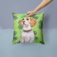 thumbnail image 2 of Beagle St Patrick's Fabric Decorative Pillow, 2 of 4