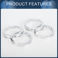 thumbnail image 4 of Unique Bargains Hub Centric Rings, 58.1mm ID to 73.1mm OD Vehicle Wheel Hubrings Aluminum Alloy, 4 Pcs, 4 of 6