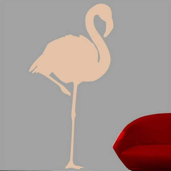 Wallhogs Flamingo Sihouette Cutout Wall Decal