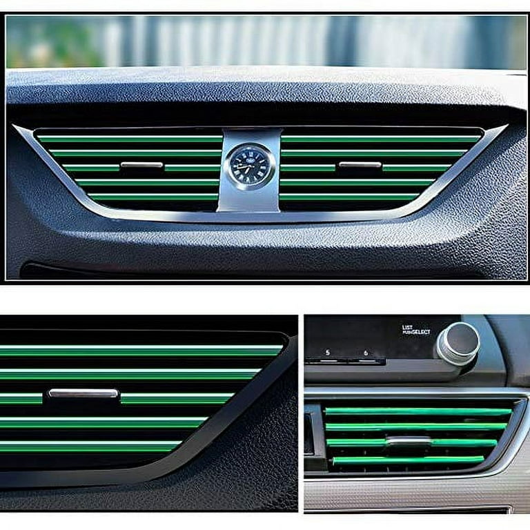 Royalfox 10pc Chrome pvc Car Air conditioner Vent Outlet Trim