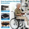 thumbnail image 4 of Wheelchair Seat Cushion for Pressure Relief, Cooling Gel Memory Foam Chair with Slope-Edge Design, Coccyx Support Tailbone Pain, Non-Slip, Wheelchairs, Office Chairs & Car Seats, 4 of 4
