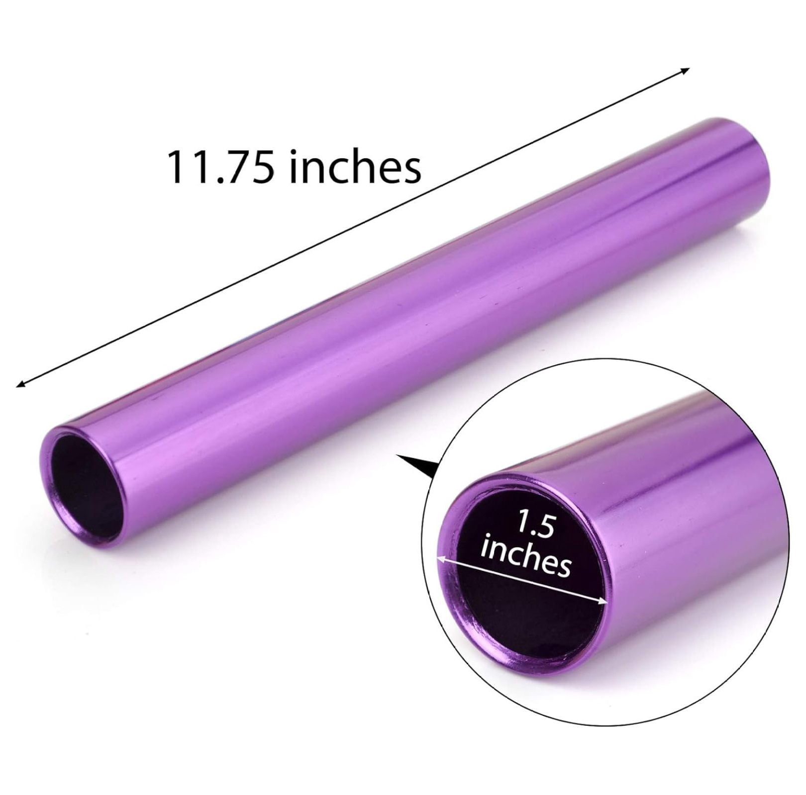 8 Pieces Official Aluminum Track & Field Races Relay Batons