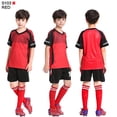 thumbnail image 1 of Kids Football Jersey Personalized Custom Boy Soccer Jersey Set Polyester Soccer Uniform Breathable Football Uniform For Children, 1 of 6