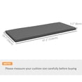 thumbnail image 3 of Outsunny 2-Seater Outdoor Bench Cushion with Zipper Cover, Dark Grey, 3 of 10