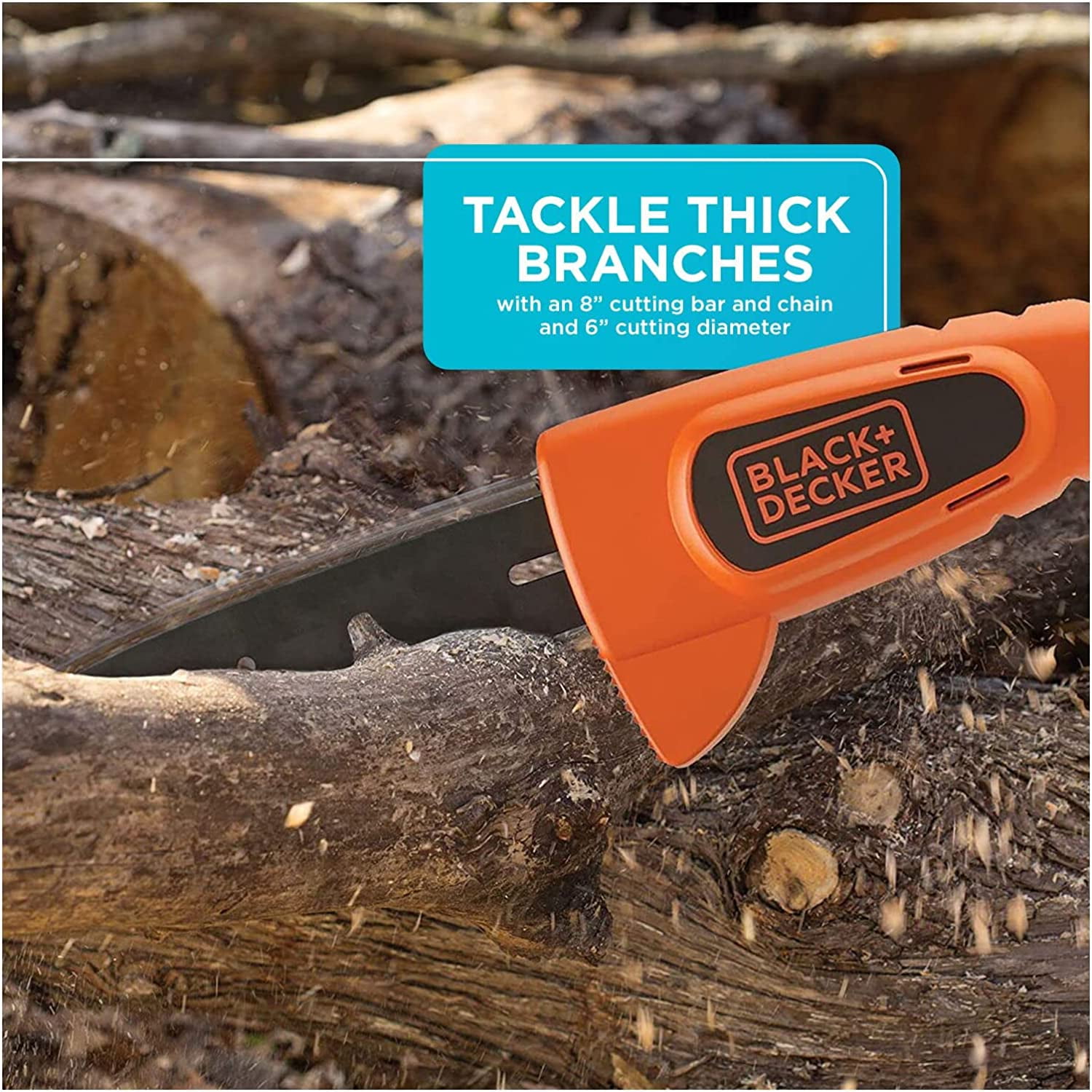 BLACK+DECKER 20V Max Pole Saw for Tree Trimming, Cordless, with Extension  up to 14 ft., Bare Tool Only (LPP120B)