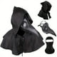 thumbnail image 1 of 3pcs/1set Disfraz De Horror De Halloween, 1pc Máscara De Pico De Pájaro De Cuero Negro Y 1pc Capa De Tela Negra Y 1pc Balaclava Transpirable Negra, Accesorio De Fiesta De Mascarada De Halloween, 1 of 3