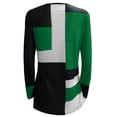 thumbnail image 5 of Meichang Chemises à Manches Longues pour Femmes, Tops Décontractés à Blocs de Couleur, Col Rond Confortable, chandail-Over Habillé, Blouses Graphiques Géométriques, 5 of 5