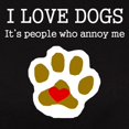 thumbnail image 3 of CafePress - I Love Dogs People Annoy Me T Shirt - Women's Traditional Fit Dark T-Shirt, 3 of 4