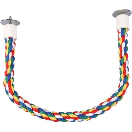 Bird Rope Bungee Toys Colorful Flexible Step Parrot Ladder Swing Bridge ...