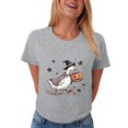 thumbnail image 6 of COMVALUE Halloween Oversized T Shirts for Women Fall Pumpkin Tops Shirt with Graphic Tees Outfits (Grey, XXL), 6 of 9