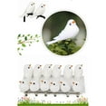 thumbnail image 4 of Ksopiavobs 12pcs Tiny White Glitter Artificial Foam Birds 2" Mini Clip on Decorative Bird Ornaments for Crafts Christmas Tree Wedding Decoration Home Garden Party Accessories, 4 of 7
