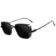 thumbnail image 1 of Gafas de sol para hombre, estilo retro, con borde grueso, con caja de metal, modernas gafas de sol con protección UV, 1 of 5