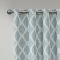 thumbnail image 4 of Blakesly Printed Ikat Blackout Panel Aqua 50x84", 4 of 5