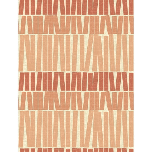 Better Homes & Gardens Coral Gwen Stripe Peel and Stick Wallpaper, 20.5" x 18'
