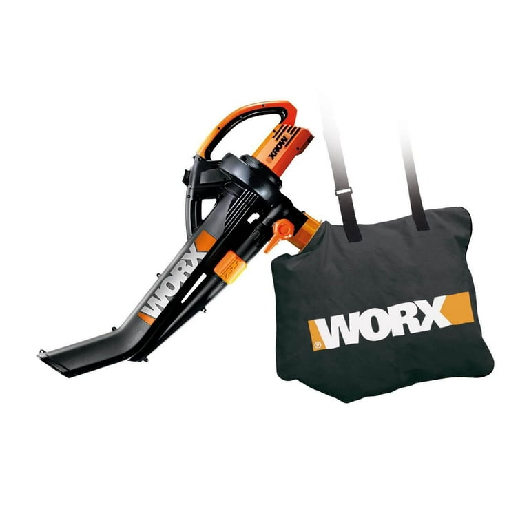 Worx 210 MPH 350 CFM Electric 12 Amp Leaf Blower/Mulcher/Vac with Metal  Impeller WG509 - The Home Depot